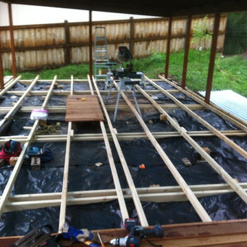 Huge decking work with merbau 140mm decking timber