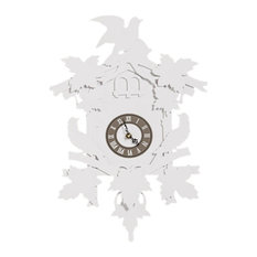 Cuckoo Clock, White, Large