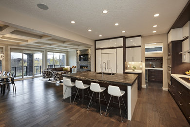 Trendy kitchen photo in Calgary