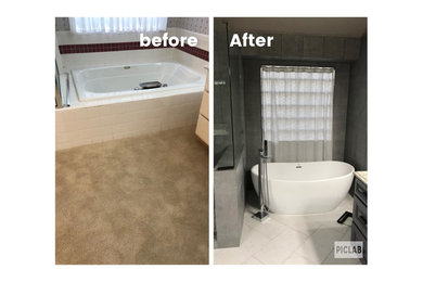 Bathroom Remodel with Stand alone Tub
