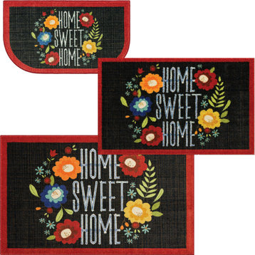 Mohawk Home Sweet Home Flowers Accent Rug, 3-Piece Set