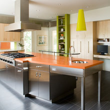 light wood cabinets