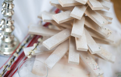 DIY : Fabriquez un sapin en bois pour un centre de table très design