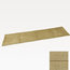 Thick Ribbed Bed Runners, Beige, 50x200 cm, Set of 2