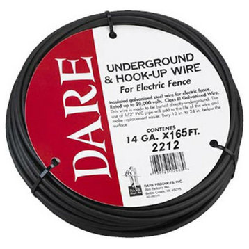 Dare 2212 Underground & Hook-Up Wire for Electric Fence, 14-Gauge x 165'