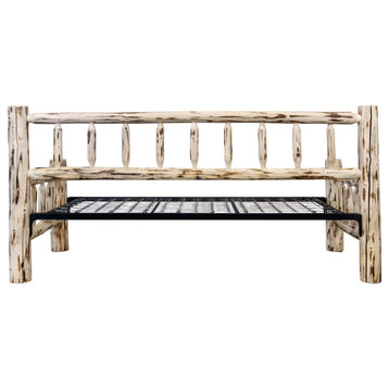 Montana Woodworks Hand-Crafted Transitional Wood Day Bed in Natural