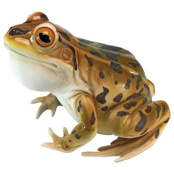 Puffy Necked Frog Statue