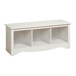 Prepac Monterey Cubbie Bench - Indoor Benches