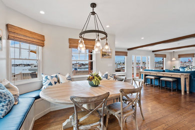 Beach style dining room photo in Orange County