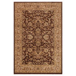 Bareens Designer Rugs - Classic Ziegler Alison Brown Tan Hand-Knotted Wool Rug - 9'1'' x 12'0'' - Enhance the ambiance of your home with this magnificent Persian-influenced Turkish hand-knotted rug made by skilled artisans capable of creating the most exceptional vegetable dyes and hand-spun wool. This exquisite handmade rug is a one-of-a-kind Peshawar Kafkaz, otherwise identified as Chobi, Chobi Peshawar, Oushak, or Ziegler rug. These handmade rugs are crafted in Pakistan utilizing superior-quality wool imported from Australia, New Zealand, and Korea in two types of weaves: the Persian weave and the Mori weave. This rug is meticulously crafted by hand using the finest natural vegetable dyes extracted from local plants. The artisans use a blend of hand-spun local and fine merino wool, resulting in a rug with a compelling texture, higher lanolin content, and longer staple. The artisans occasionally incorporate natural or artificial silk into the pile to enhance specific motifs. The finished product is an awe-inspiring execution of flawless design and an understated palette that exudes elegance.