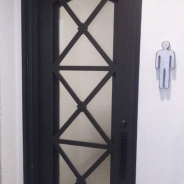 camille iron door single eyebrow