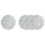 Godinger - Claro Dusty Floral Salad Plate Set of 4 - Floral detailing in green hues that bring springtime to your dining table. Whether you're having a casual dinner with family or a weekend brunch with close friends, it mixes well with white dinnerware.