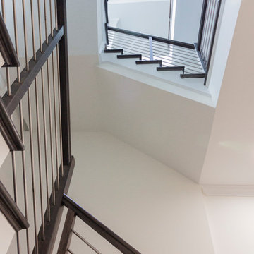 Project #50 | Geometric Staircase with Contrasting Tones