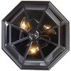 Quoizel NY1794 Newbury 3 Light 15"W Outdoor Ceiling Fixture - Mystic Black