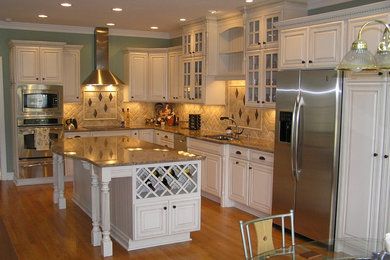 Example of a transitional kitchen design in Other
