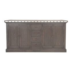 Maddox Warner Sideboard-Dutch Brown - Buffets And Sideboards