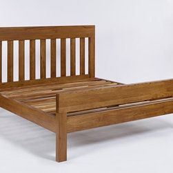 Santana Reclaimed Oak Bed - Lit Adulte