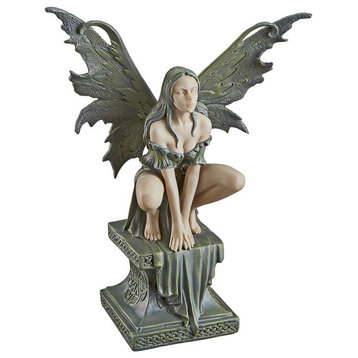 Design Toscano Small Celtic Fairy Perilous Perch Statue