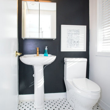 Black/White Hex Tile Kitchen and Bathrooms