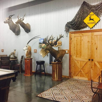 Industrial & Rustic Man Cave/Hunting Garage