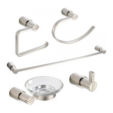 Bathroom Accessories Brushed Nickel shop brushed nickel bathroom accessory set products on houzz Bathroom Accessories Brushed Nickel shop brushed nickel bathroom accessory set products on houzz