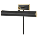 Mitzi by Hudson Valley Lighting - Holly 2-Light Picture Light, Aged Old Bronze Finish, Antique Brass/Black Shade - Whether you want to bring more attention to a beautiful piece of artwork or literally highlight a wall shelf of your favorite things, Holly is up to the task. Choose this plug-in picture light in classic black with metal accents or lighten things up with a metal and white option.