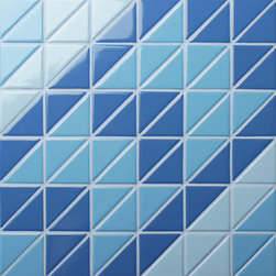 Artistic Pool Tile: Santorini Windmill TR-SA-TWM - Mosaic Tile