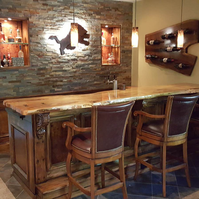 Mountain style home design photo in DC Metro