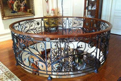 Indoor custom wrought iron railing