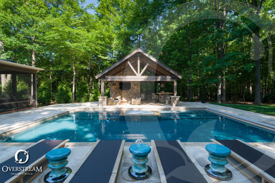 Inspiration for a tropical pool remodel in Charlotte