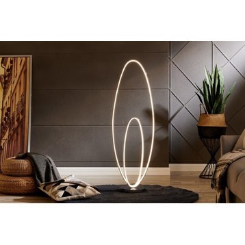Finesse Decor Milan Dimmable Integrated LED 65" Chrome Floor Lamp