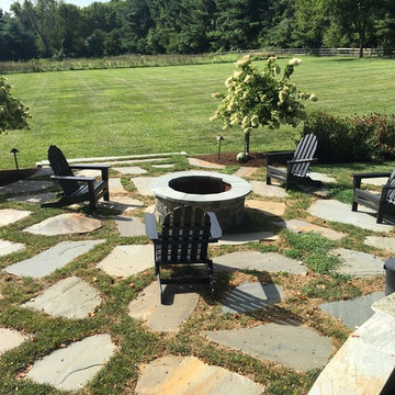 Natural Irregular PA Blue Natural Flagstone Thermal Square Cut Flags