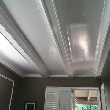 Beams and crown/ Coffered Ceilings