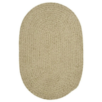 Spring Meadow Rug, Sprout Green, 8'x11' Oval