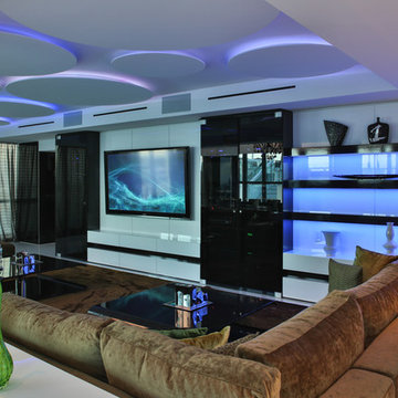 Miami Penthouse Mancave Great Room Luxury Living
