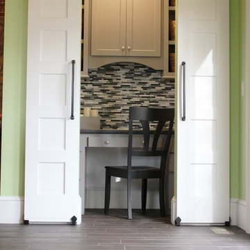 Geneseo, IL A Stylish Pocket Office Behind Barn Doors