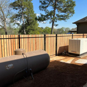 Wood & Iron Combination Fence