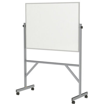 Ghent's Ceramic 3' H x 4' W Reversible Mag. Whiteboard in White