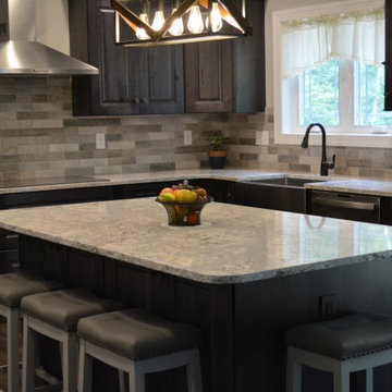 Rustic Maple with Smoke Stain and Ebony Glazing