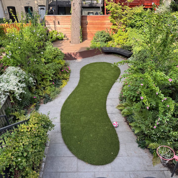 Park Slope curvy garden