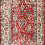 Nourison - Nourison Fulton 2'3" x 7'6" Red Vintage Indoor Area Rug - Add an extra layer of coziness to your space with this red vintage-inspired rug from the Fulton Collection. The ornately printed Persian pattern, finished with a wide border and artful fade, brings timeless style home. With a flat pile that does not shed and a non-slip backing, this traditional rug fits seamlessly in a variety of settings including your living room, bedroom, dining room, and kitchen.
