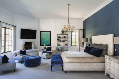Transitional master bedroom photo in Phoenix