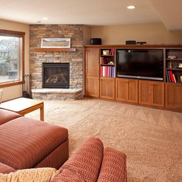 Basement bar and entertainment centers