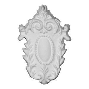 Ekena Millwork ONL06X03X01WR 6 3//8 W x 2 H x 5//8 P Wreath Onlay Factory Primed White