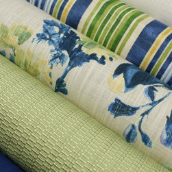 Blue, Green, and Neutral Inspiration - Fabric