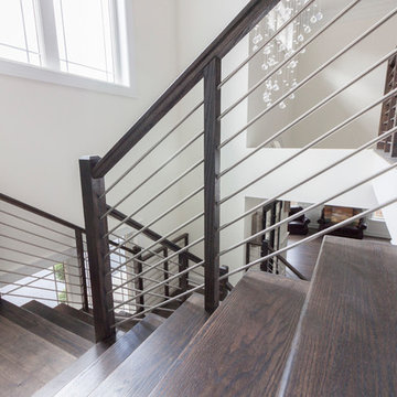 Project #50 | Geometric Staircase with Contrasting Tones
