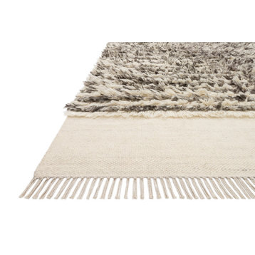 Ellen DeGeneres Crafted by Loloi Natural/Ash Abbot Rug, 2'0"x3'0" 2'0"x3'0"