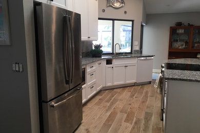 Inspiration for a contemporary kitchen remodel in Denver