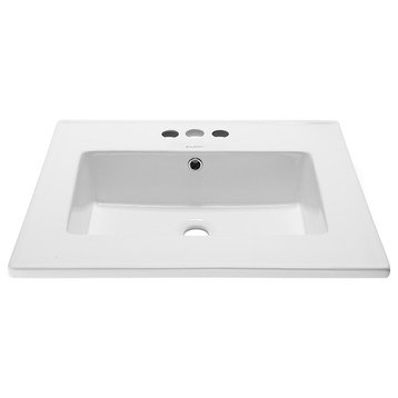 Voltaire 25" Vanity Top Sink with 4" Centerset Faucet Holes