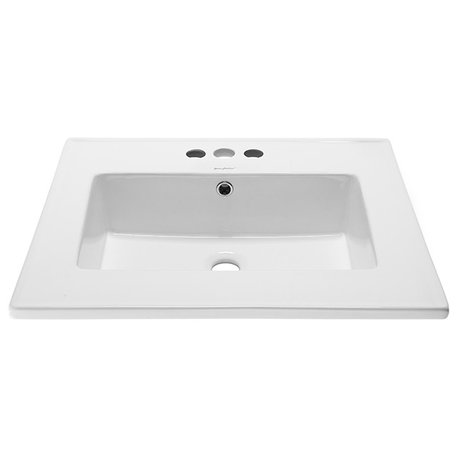 Voltaire 25" Vanity Top Sink with 4" Centerset Faucet Holes